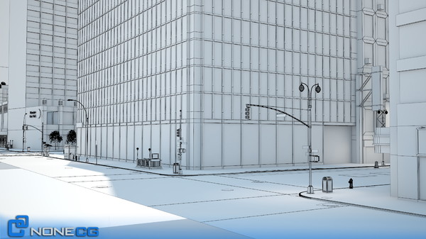 3d model new york broadway 7th - NYC Broadway - 7th Avenue Set 2... by NONECG